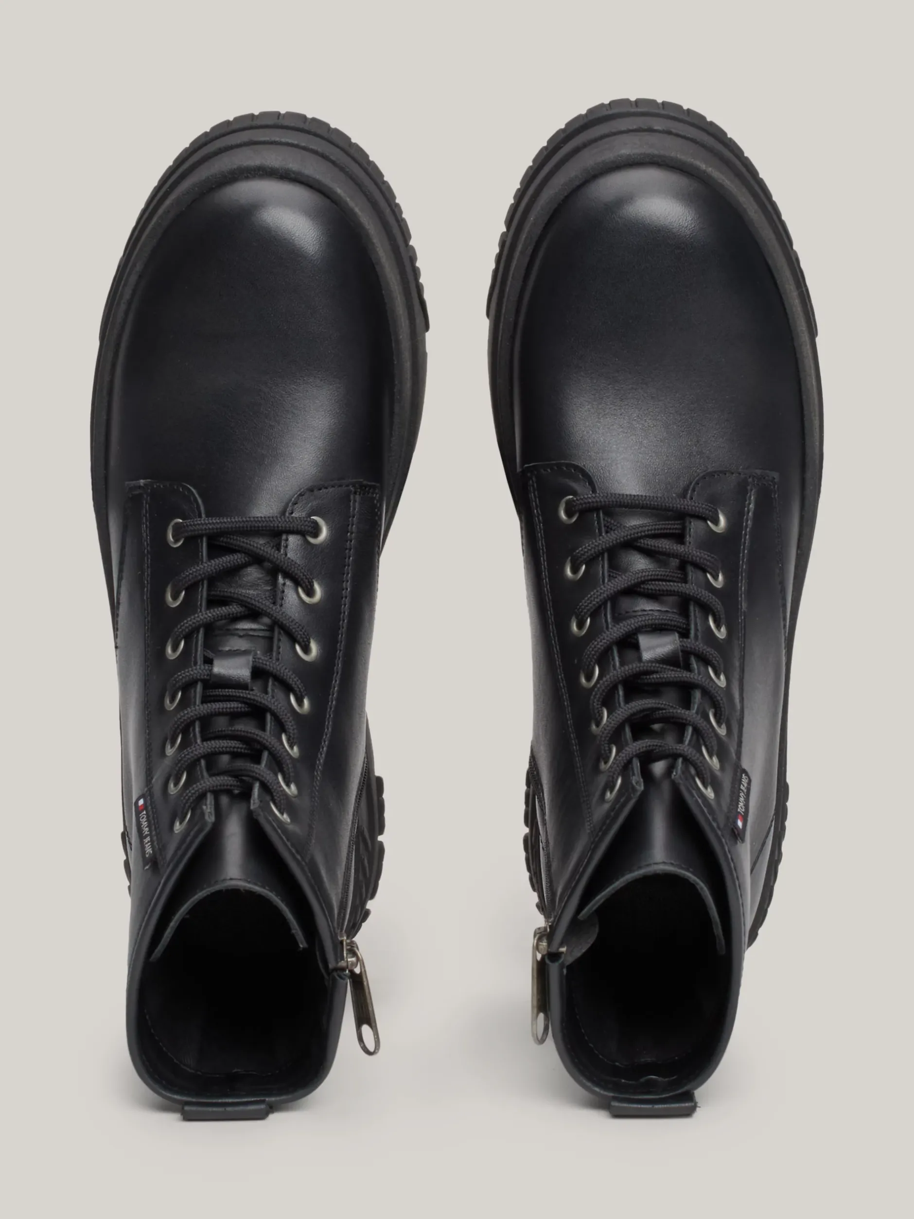 Sznurowane Botki|Botki*Tommy Hilfiger Sznurowane Botki Na Platformie BLACK