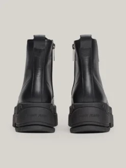 Sznurowane Botki|Botki*Tommy Hilfiger Sznurowane Botki Na Platformie BLACK