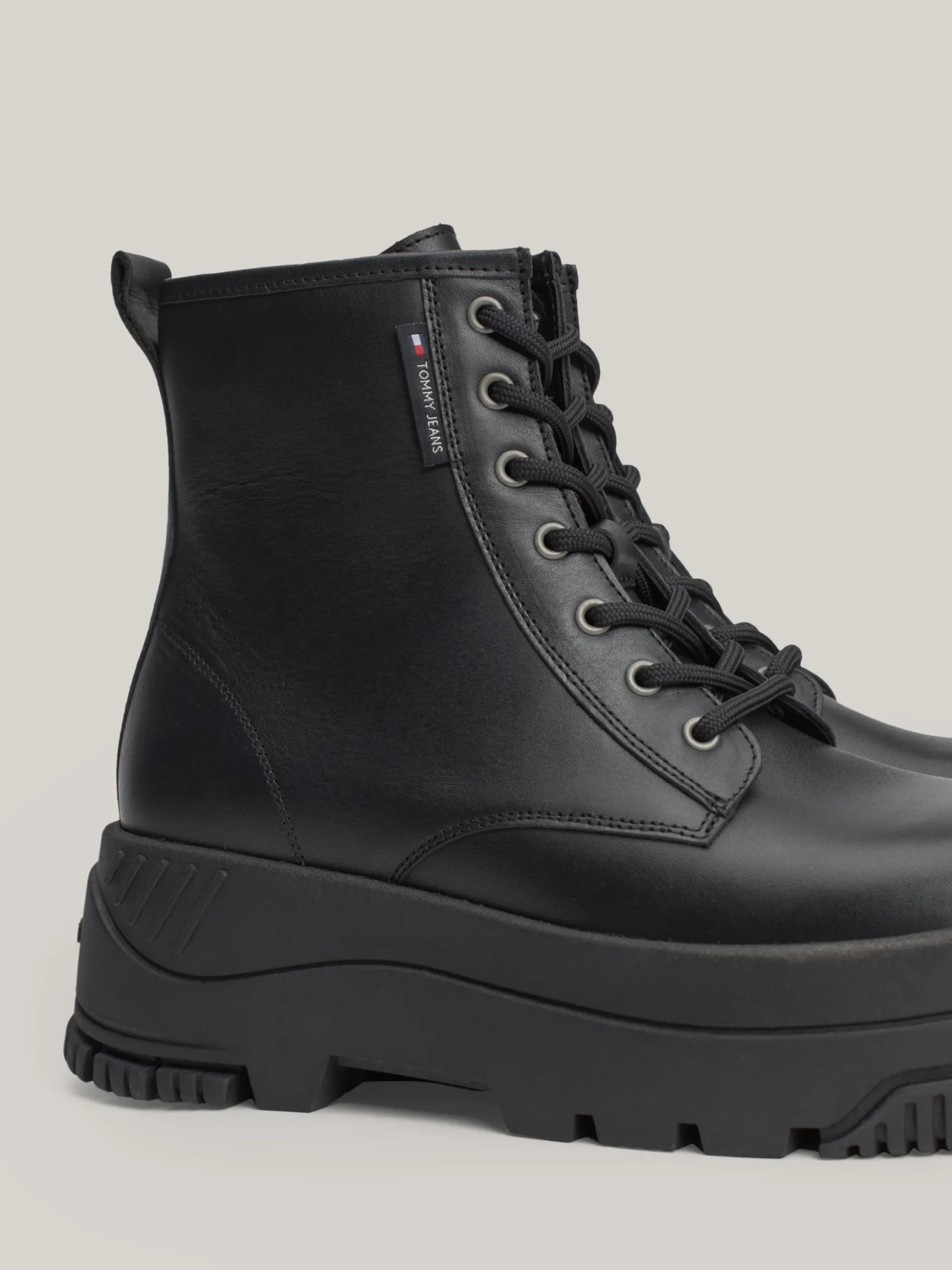 Sznurowane Botki|Botki*Tommy Hilfiger Sznurowane Botki Na Platformie BLACK
