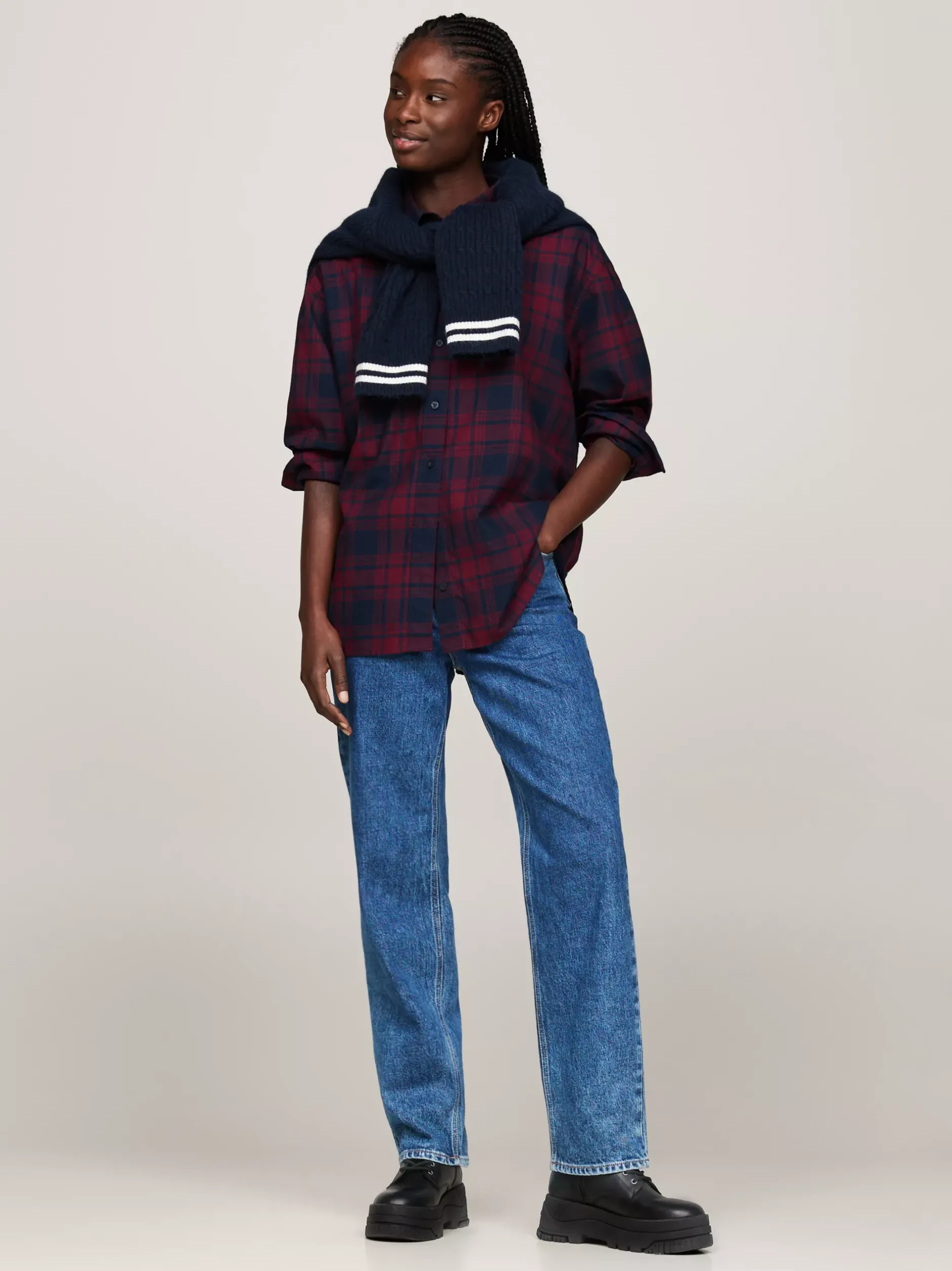 Sznurowane Botki|Botki*Tommy Hilfiger Sznurowane Botki Na Platformie BLACK