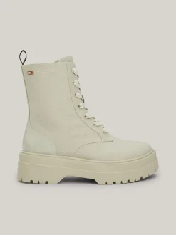 Sznurowane Botki|Botki*Tommy Hilfiger Sznurowane Botki Z Podeszwą Z Protektorem STONE