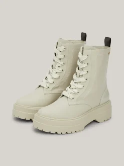 Sznurowane Botki|Botki*Tommy Hilfiger Sznurowane Botki Z Podeszwą Z Protektorem STONE