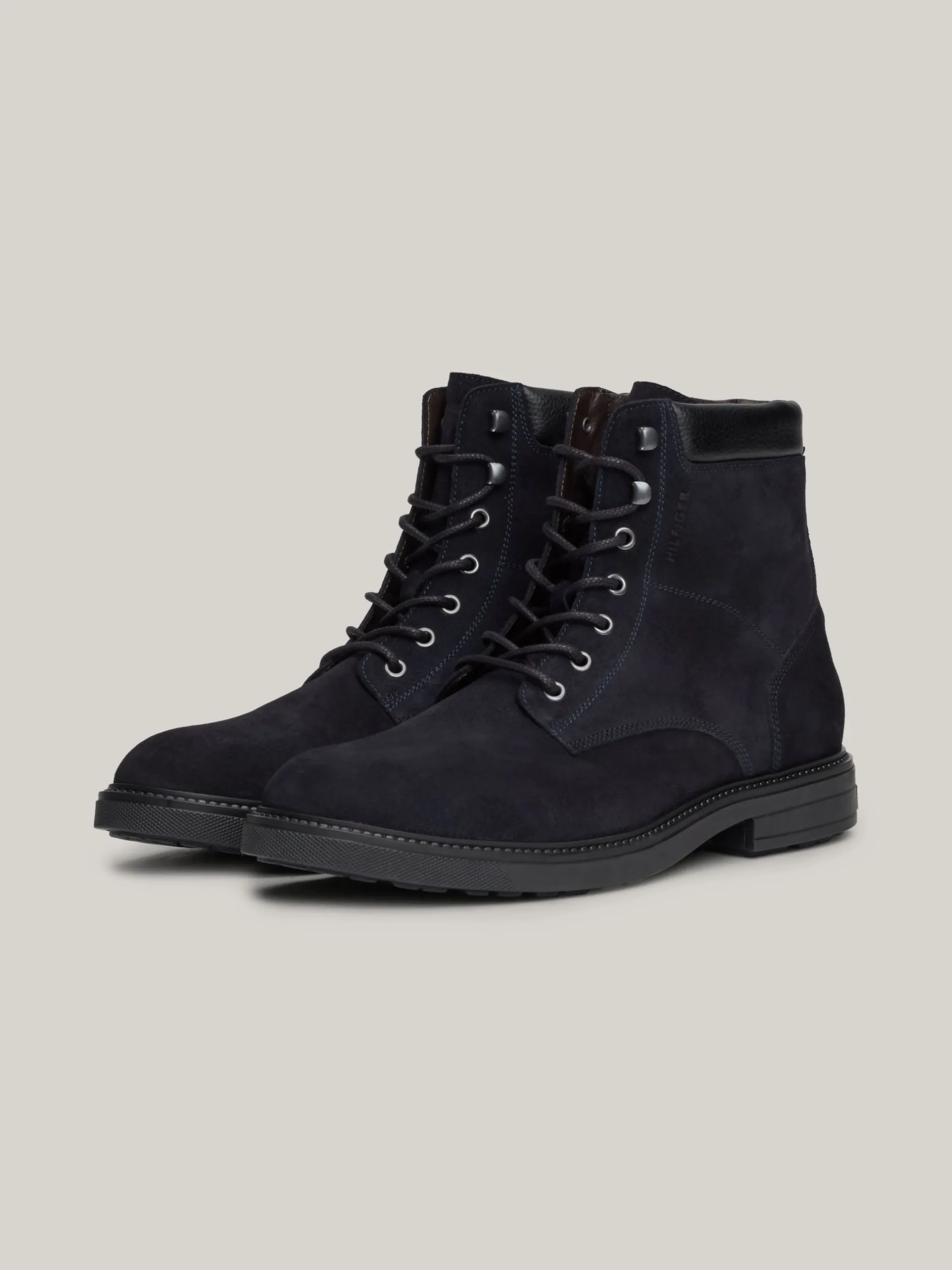 Buty Sznurowane|Buty*Tommy Hilfiger Sznurowane Botki Z Zamszu DESERT SKY