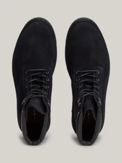 Buty Sznurowane|Buty*Tommy Hilfiger Sznurowane Botki Z Zamszu DESERT SKY