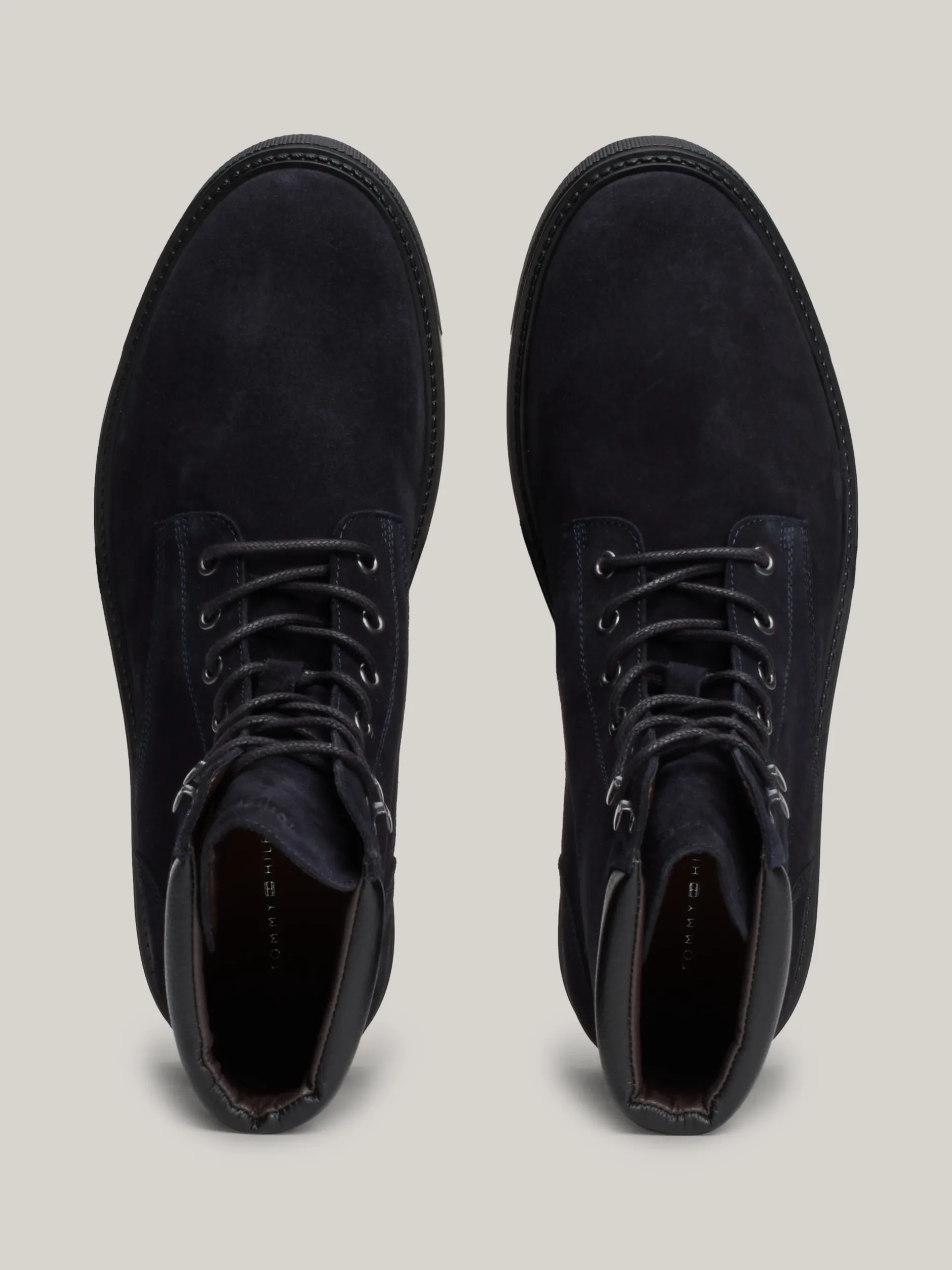 Buty Sznurowane|Buty*Tommy Hilfiger Sznurowane Botki Z Zamszu DESERT SKY