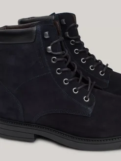 Buty Sznurowane|Buty*Tommy Hilfiger Sznurowane Botki Z Zamszu DESERT SKY
