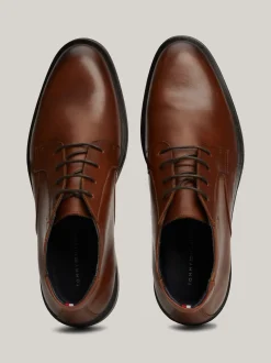 Buty Wizytowe|Buty Sznurowane*Tommy Hilfiger Sznurowane Buty Do Kostki Ze Skóry WINTER COGNAC