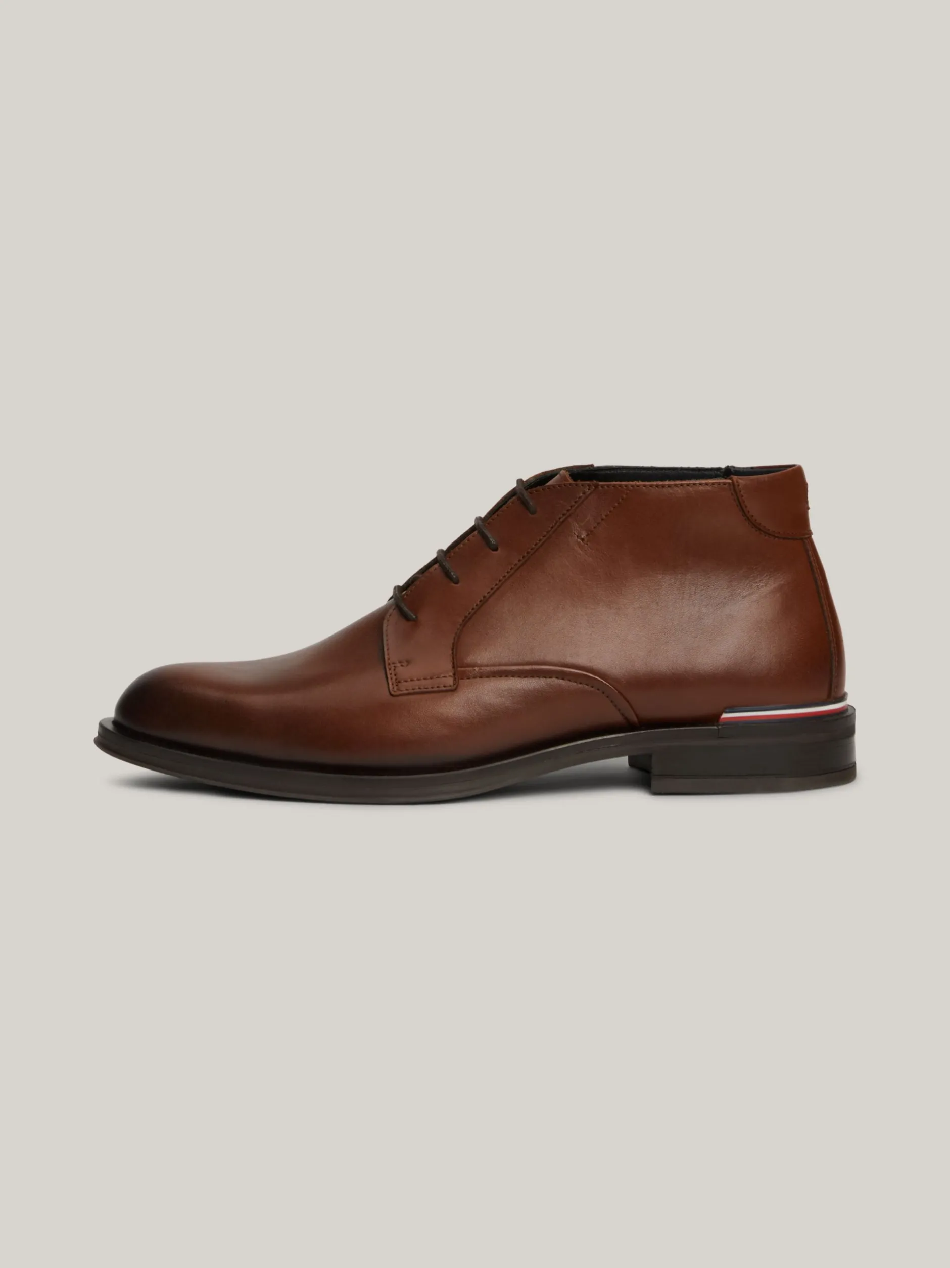 Buty Wizytowe|Buty Sznurowane*Tommy Hilfiger Sznurowane Buty Do Kostki Ze Skóry WINTER COGNAC