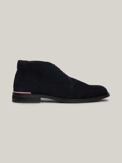 Buty|Buty Wizytowe*Tommy Hilfiger Sznurowane Buty Do Kostki Z Zamszu DESERT SKY