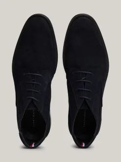 Buty|Buty Wizytowe*Tommy Hilfiger Sznurowane Buty Do Kostki Z Zamszu DESERT SKY