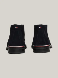 Buty|Buty Wizytowe*Tommy Hilfiger Sznurowane Buty Do Kostki Z Zamszu DESERT SKY