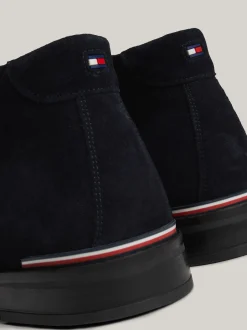 Buty|Buty Wizytowe*Tommy Hilfiger Sznurowane Buty Do Kostki Z Zamszu DESERT SKY