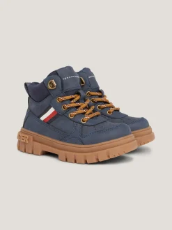 Obuwie I Akcesoria*Tommy Hilfiger Sznurowane Buty Na Podeszwie Z Protektorem BLUE