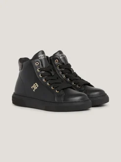Obuwie I Akcesoria*Tommy Hilfiger Sznurowane Buty Sportowe Za Kostkę BLACK