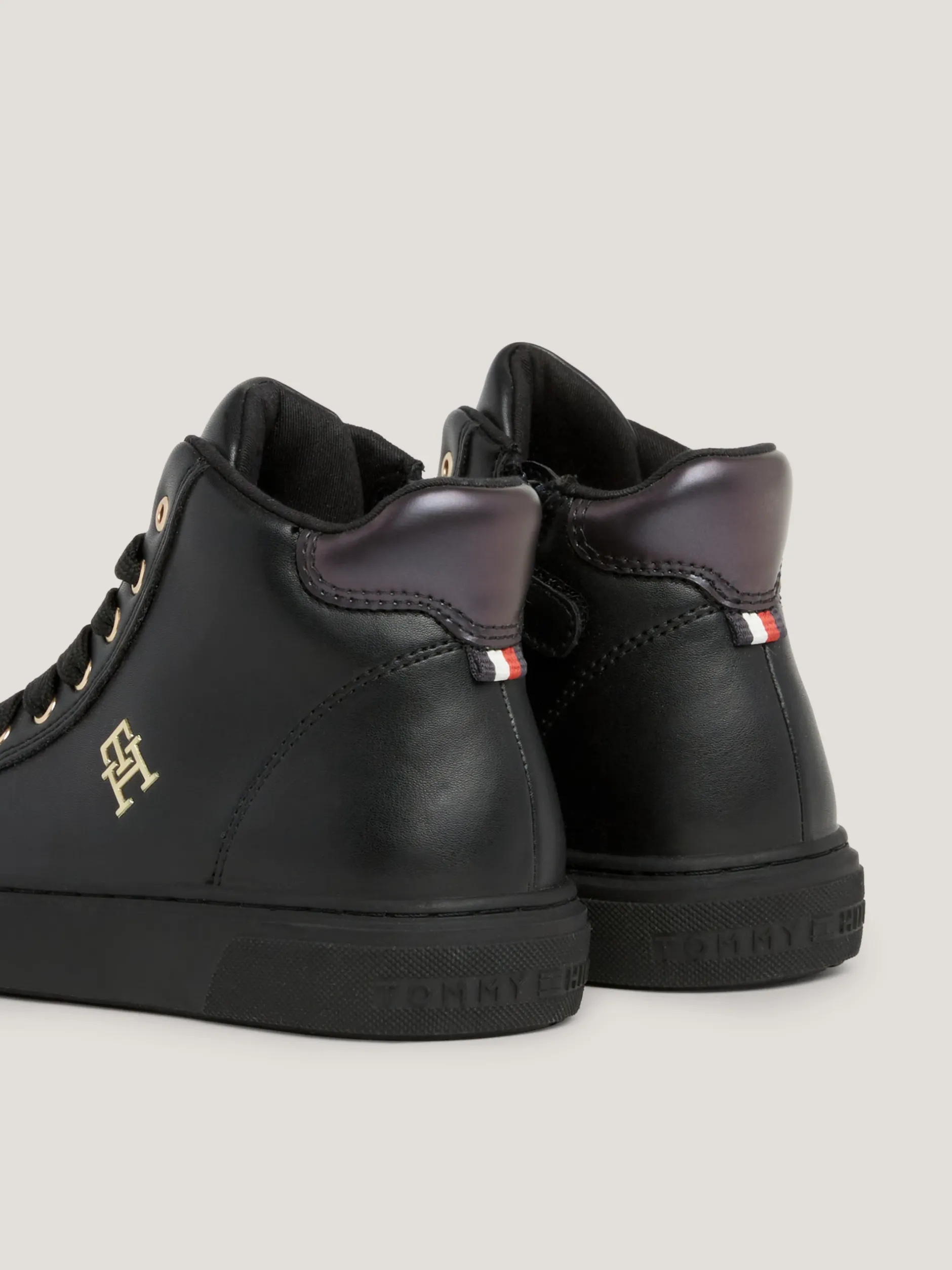 Obuwie I Akcesoria*Tommy Hilfiger Sznurowane Buty Sportowe Za Kostkę BLACK