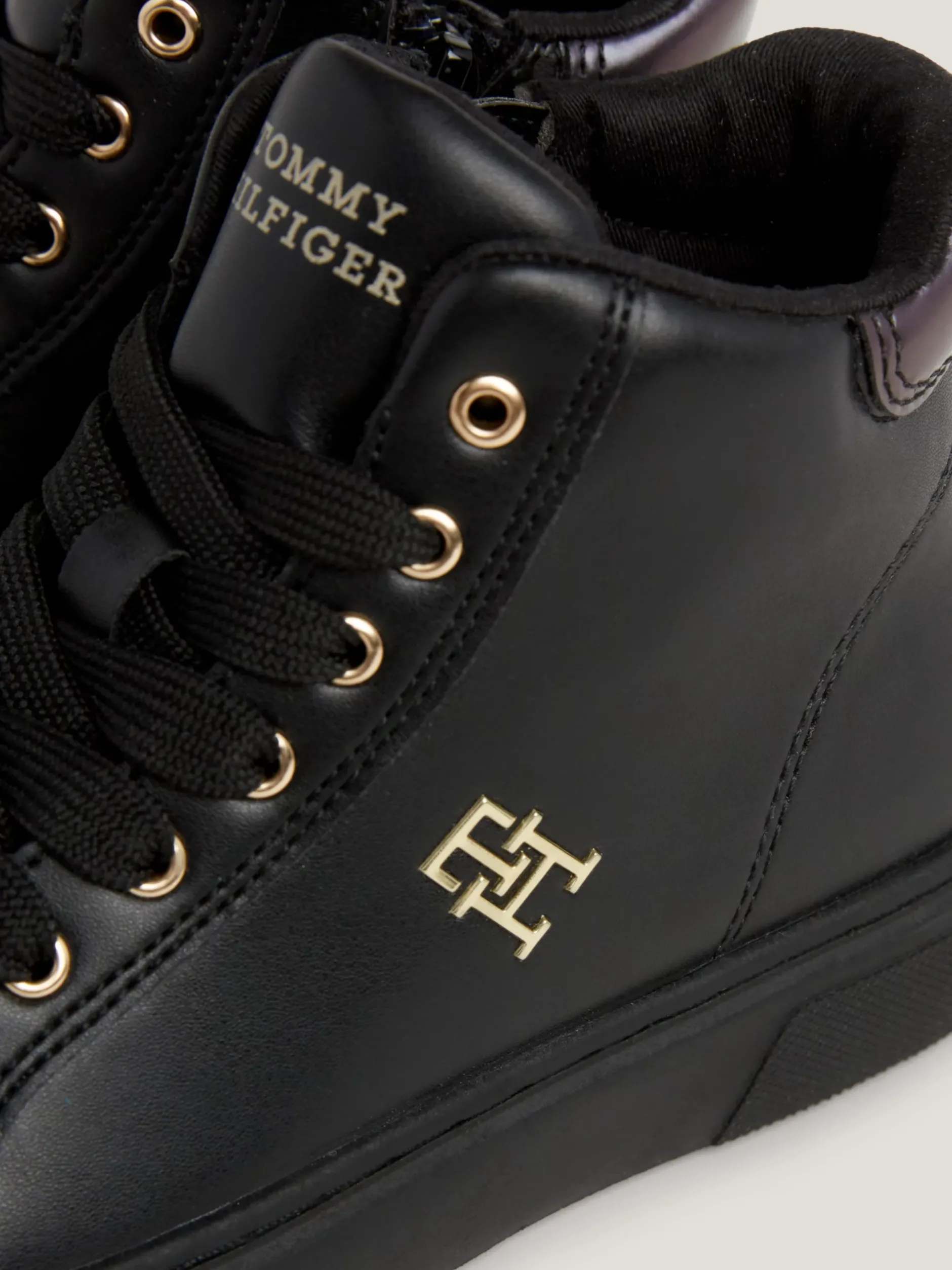 Obuwie I Akcesoria*Tommy Hilfiger Sznurowane Buty Sportowe Za Kostkę BLACK