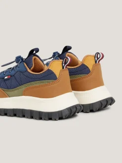 Obuwie I Akcesoria*Tommy Hilfiger Sznurowane Buty Sportowe Na Grubej Podeszwie BLUE/COGNAC