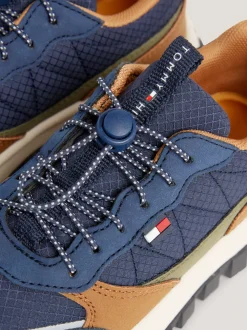 Obuwie I Akcesoria*Tommy Hilfiger Sznurowane Buty Sportowe Na Grubej Podeszwie BLUE/COGNAC