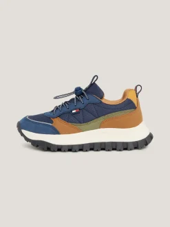 Obuwie I Akcesoria*Tommy Hilfiger Sznurowane Buty Sportowe Na Grubej Podeszwie BLUE/COGNAC