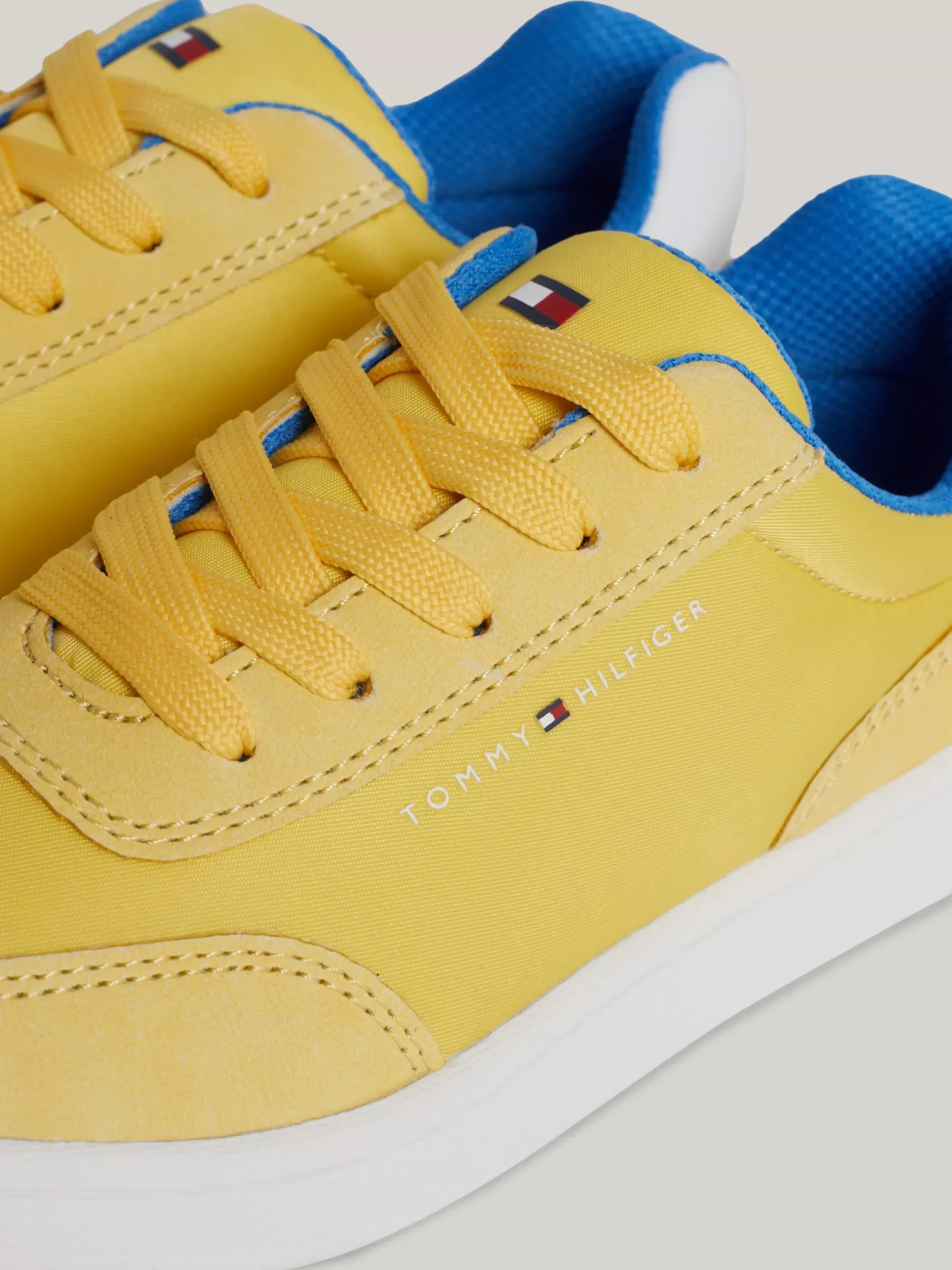 Obuwie I Akcesoria|Obuwie I Akcesoria*Tommy Hilfiger Sznurowane Buty Sportowe O Mieszanej Fakturze YELLOW