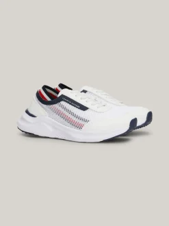 Obuwie I Akcesoria*Tommy Hilfiger Sznurowane Buty Sportowe Z Siateczki WHITE