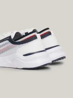 Obuwie I Akcesoria*Tommy Hilfiger Sznurowane Buty Sportowe Z Siateczki WHITE