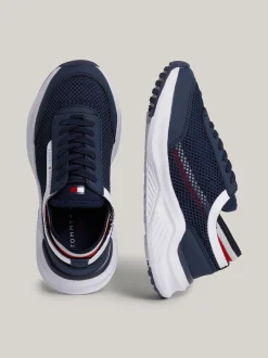Obuwie I Akcesoria*Tommy Hilfiger Sznurowane Buty Sportowe Z Siateczki BLUE