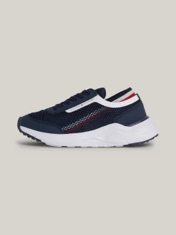 Obuwie I Akcesoria*Tommy Hilfiger Sznurowane Buty Sportowe Z Siateczki BLUE