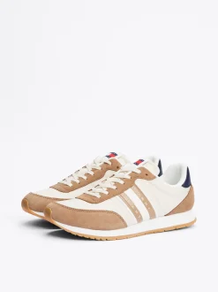 Sneakersy*Tommy Hilfiger Sznurowane Buty Sportowe Do Biegania Z Logo LIGHT SEPIA BROWN