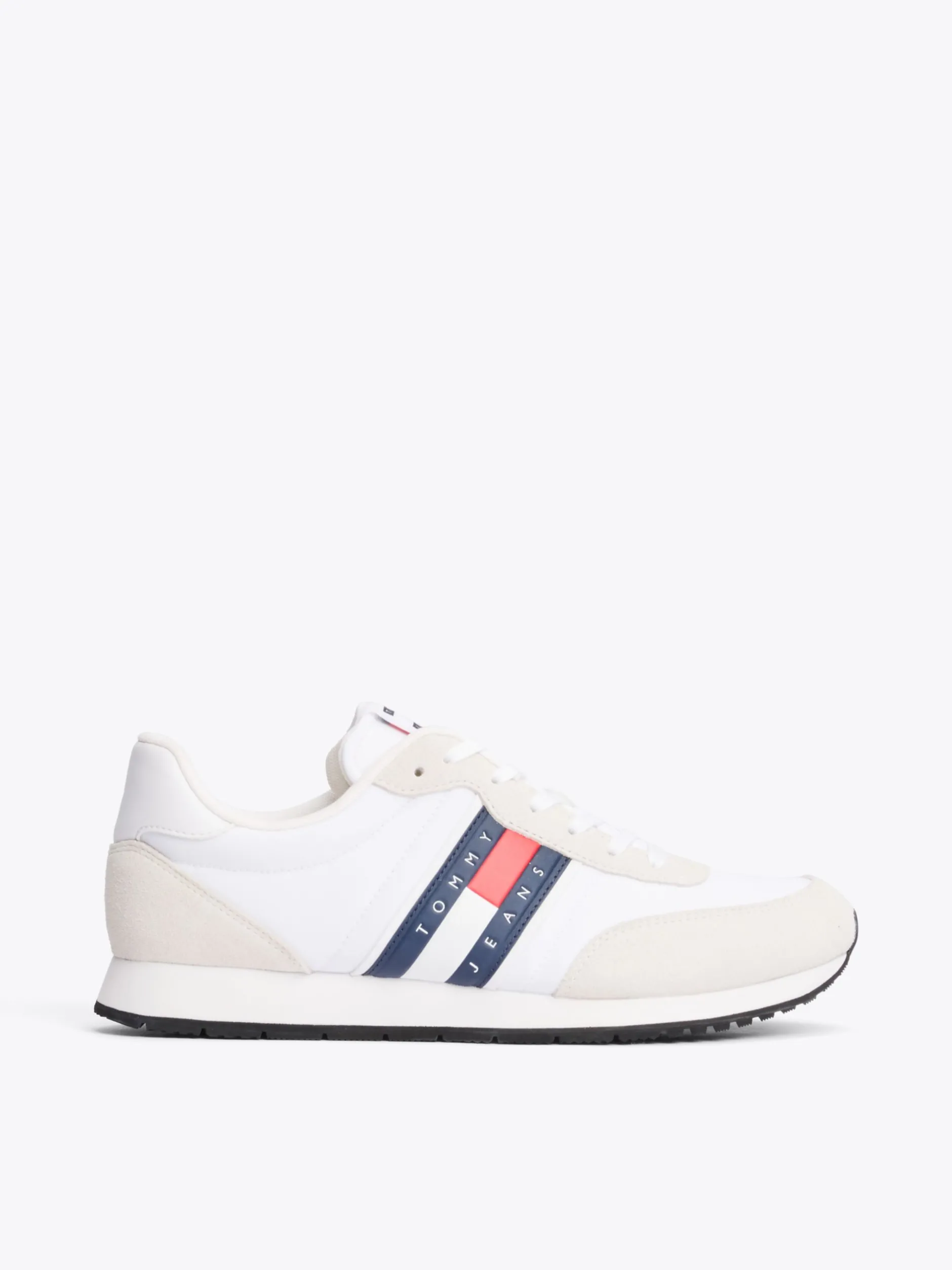 Sneakersy|White Trainers*Tommy Hilfiger Sznurowane Buty Sportowe Do Biegania Z Logo WHITE
