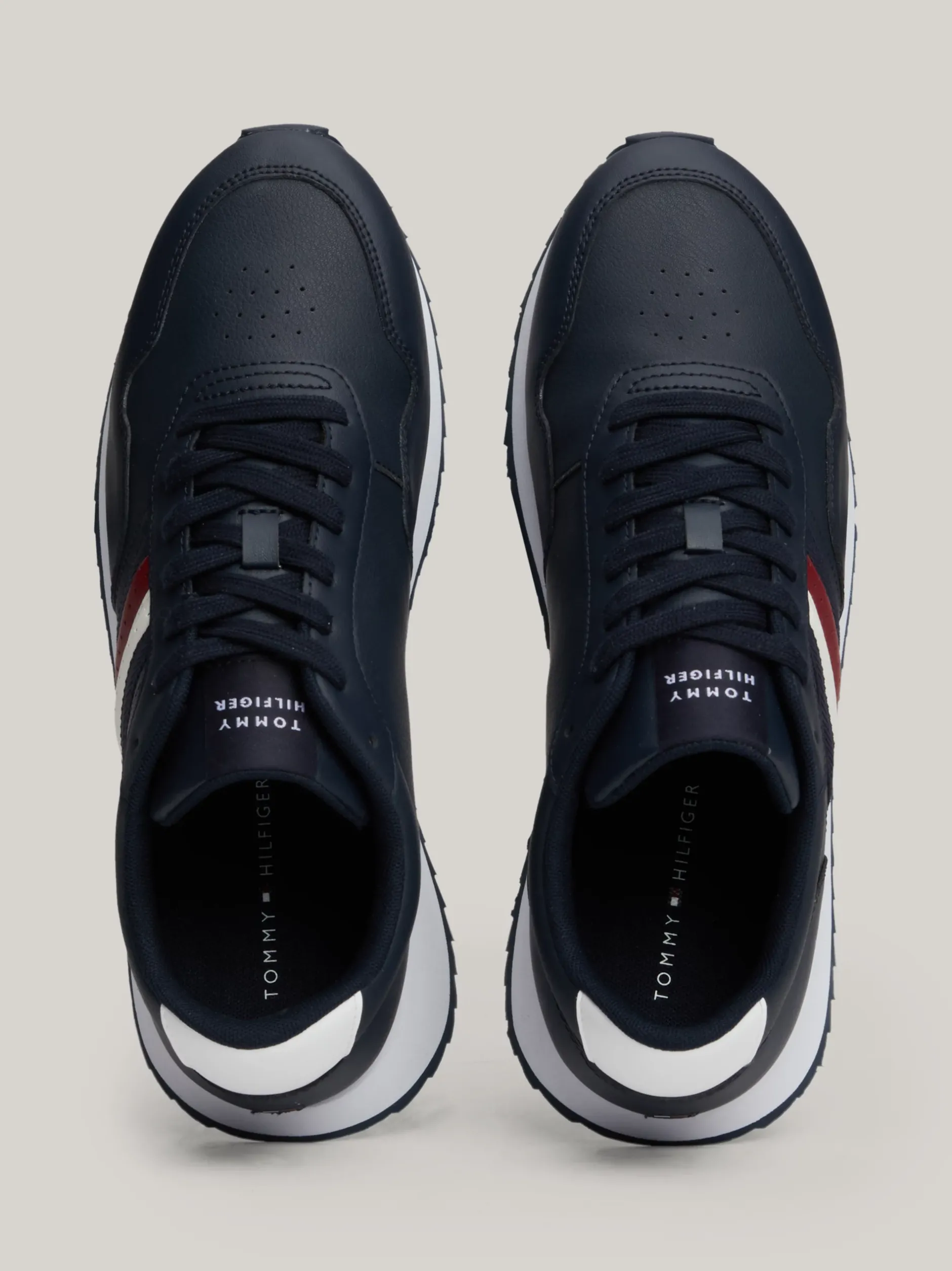 Sneakersy*Tommy Hilfiger Sznurowane Buty Sportowe Z Sygnowaną Taśmą DESERT SKY