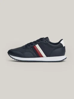 Sneakersy*Tommy Hilfiger Sznurowane Buty Sportowe Z Sygnowaną Taśmą DESERT SKY