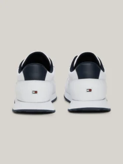 White Trainers|Sneakersy*Tommy Hilfiger Sznurowane Buty Sportowe Z Sygnowaną Taśmą WHITE