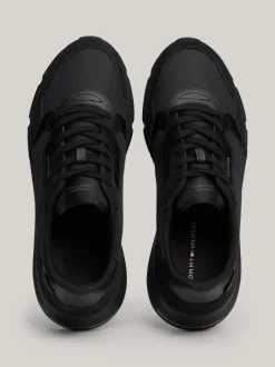 Sneakersy*Tommy Hilfiger Sznurowane Buty Sportowe Z Zamszu BLACK