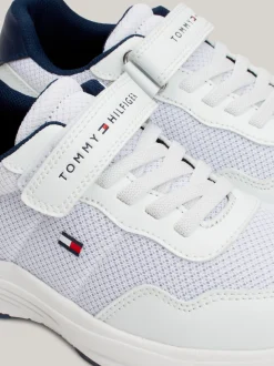 Obuwie I Akcesoria|Obuwie I Akcesoria*Tommy Hilfiger Sznurowane Buty Z Logo I Zapięciem Na Rzepy WHITE