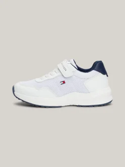 Obuwie I Akcesoria|Obuwie I Akcesoria*Tommy Hilfiger Sznurowane Buty Z Logo I Zapięciem Na Rzepy WHITE