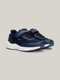 Obuwie I Akcesoria|Obuwie I Akcesoria*Tommy Hilfiger Sznurowane Buty Z Logo I Zapięciem Na Rzepy BLUE