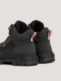 Obuwie I Akcesoria*Tommy Hilfiger Sznurowane Buty Za Kostkę BLACK