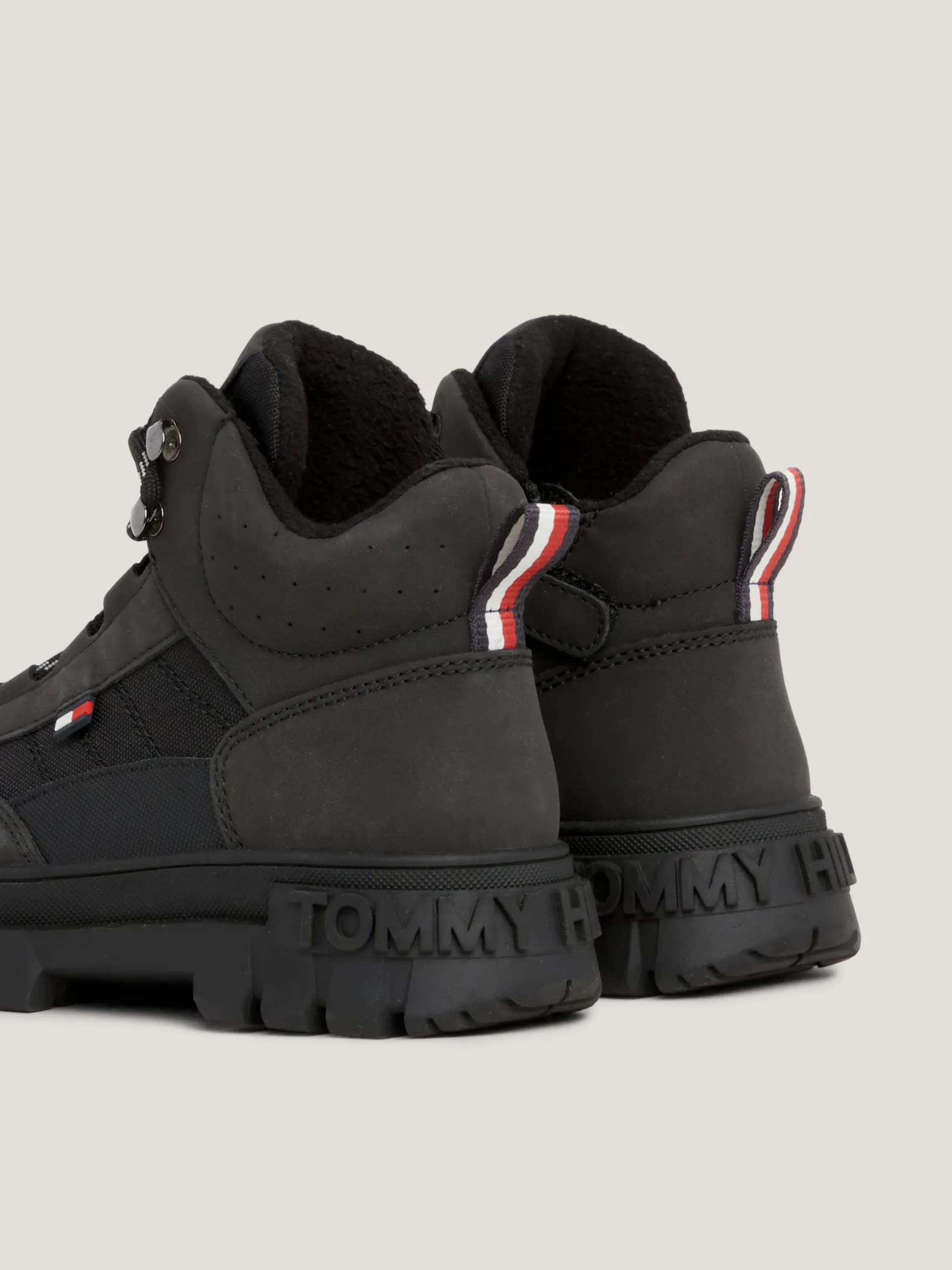 Obuwie I Akcesoria*Tommy Hilfiger Sznurowane Buty Za Kostkę BLACK