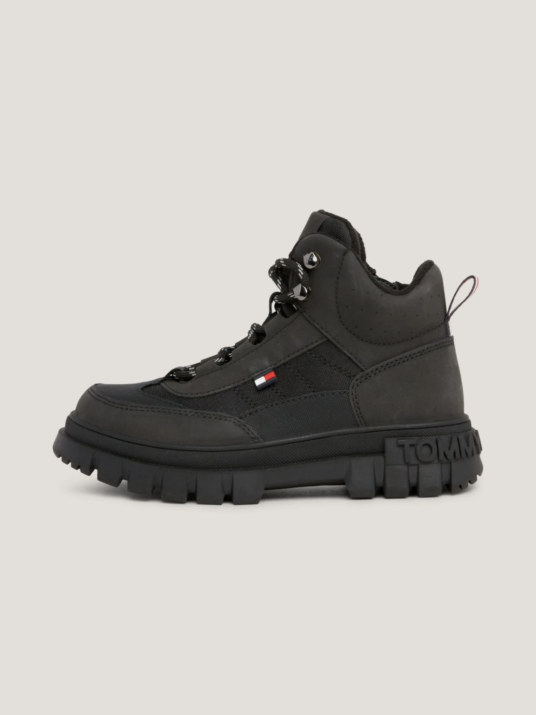 Obuwie I Akcesoria*Tommy Hilfiger Sznurowane Buty Za Kostkę BLACK