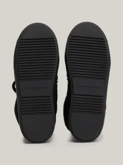 Botki*Tommy Hilfiger Sznurowane śniegowce Z Ciepłą Wyściółką BLACK
