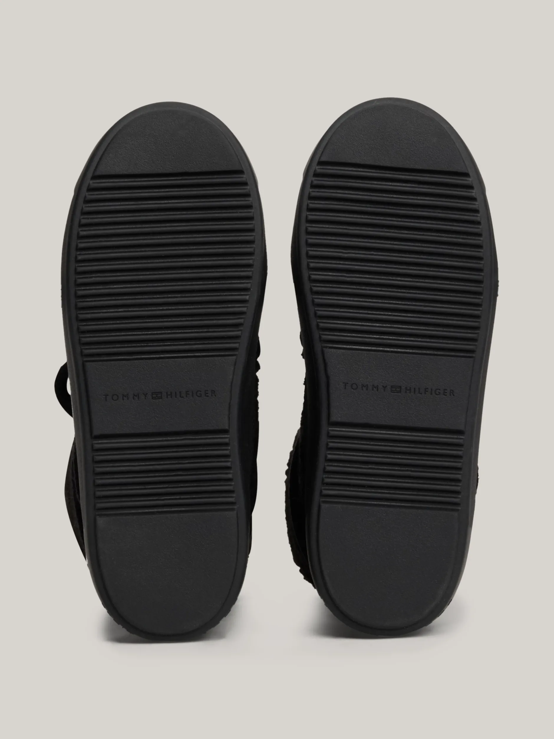 Botki*Tommy Hilfiger Sznurowane śniegowce Z Ciepłą Wyściółką BLACK