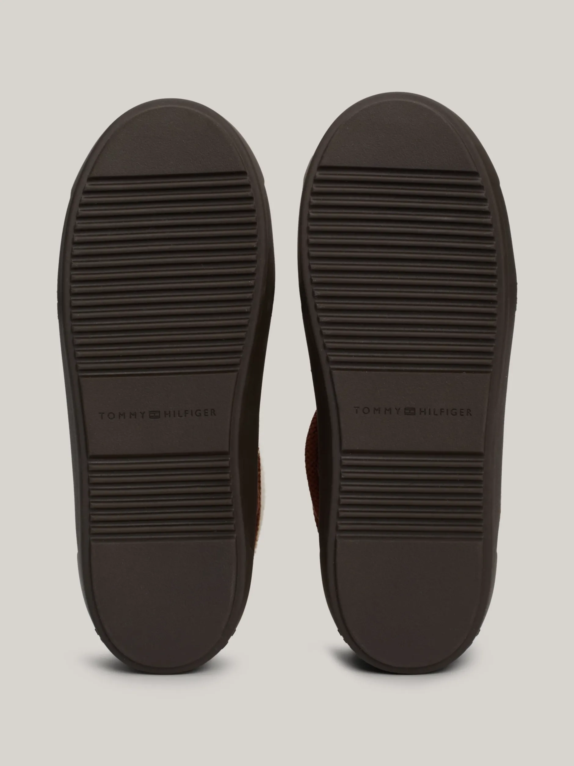 Botki*Tommy Hilfiger Sznurowane śniegowce Z Ciepłą Wyściółką COGNAC BROWN