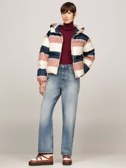 Botki*Tommy Hilfiger Sznurowane śniegowce Z Ciepłą Wyściółką COGNAC BROWN