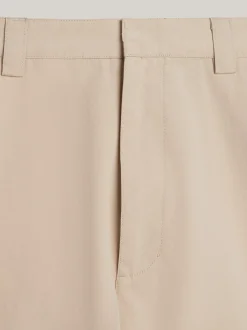 Szorty*Tommy Hilfiger Szorty Bojówki Unisex Z Szerokimi Nogawkami BEIGE STONE