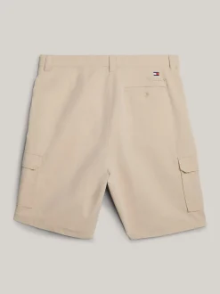 Szorty*Tommy Hilfiger Szorty Bojówki Unisex Z Szerokimi Nogawkami BEIGE STONE