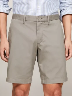 Szorty*Tommy Hilfiger Szorty Brooklyn W Stylu Chinosów Z Kolekcji 1985 HYDROGEN GREY