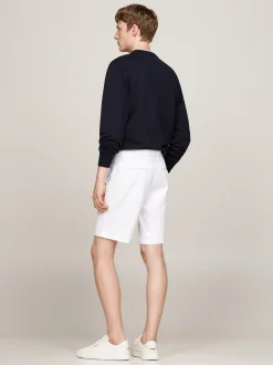 Szorty*Tommy Hilfiger Szorty Brooklyn W Stylu Chinosów Z Kolekcji 1985 TH OPTIC WHITE