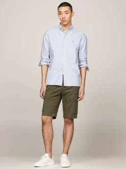 Szorty*Tommy Hilfiger Szorty Cargo Z Kolekcji 1985 ARMY GREEN