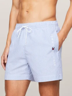 Stroje Kąpielowe*Tommy Hilfiger Szorty Do Pływania Original W Prążki ITHACA WHITE / BLUE SPELL